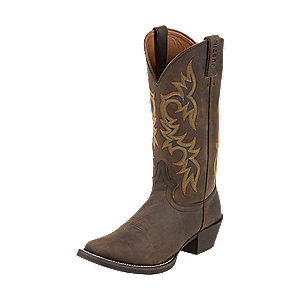 Justin Men's Sorrel Apache Stampede Western Boots Brown, 9 - Men's Ropers at Academy Sports - 2552
