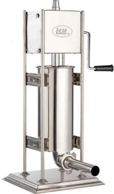 LEM Products Big Bite 10lb Vertical Stuffer w/2 Speeds, Stainless Steel, 1112