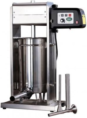 LEM Products Big Bite 20lb Motorized Stuffer w/Motor and 4 Stainless Steel Tubes, Stainless, 1219 