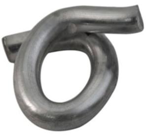 LEM Products 1/2in Hog Rings, 100 count, Chrome, 025A