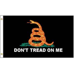 Flags 43975 3x 5 Inch Gadsden Flag with Polyester Construction