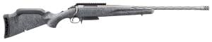 Ruger American Gen II, 22 Creedmoor, 20" Gun Metal Gray Cerakote Spiral Threaded Barrel, Gun Metal Gray Cerakote Stainless Steel Receiver w/Picatinny Rail, Gray Splatter Adjustable Synthetic Stock 