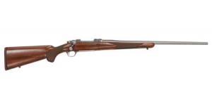 RUGER M77 Hawkeye 450 Bushmaster Bolt-Action Rifle with Wood Stock and Stainless Barrel 736676571116