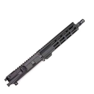 Andro Corp Industries AR-15 Complete M-LOK Upper Receiver with Flash Hider Assembly, 5.56 NATO, 18.75in, 10.3in Barrel, Govt, Carbine Length, 1-7 Twist, 1/2x28 Thread, A2, Anodized, Black, U556103ML 736684144555