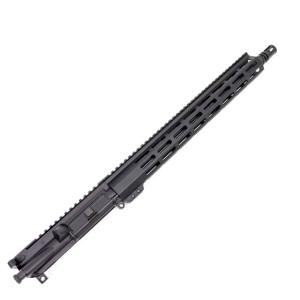 Andro Corp Industries AR-15 Complete M-LOK Upper Receiver with Flash Hider Assembly, 5.56 NATO, 24.75in, 16in Barrel, Medium, Mid Length, 1-7 Twist, 1/2x28 Thread, A2, Anodized, Black, U55616ML 736684144562