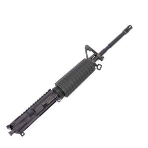 Andro Corp Industries AR-15 Complete M-LOK Upper Receiver with Flash Hider Assembly w/Fmark Front Sight Base, 5.56 NATO, 24.75in, 16in Barrel, M4, Carbine Length, 1-7 Twist, 1/2x28 Thread, A2, Anodized, Black, U55616CFSBM4 U55616CFSBM4