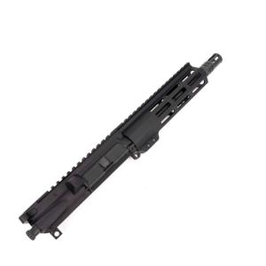 Andro Corp Industries AR-15 Complete M-LOK Upper Receiver with Flash Hider Assembly, .300BLK, 16.5in, 8in Barrel, Medium, Pistol Length, 1-7 Twist, 5/8x24 Thread, A2, Anodized, Black, U3008 U3008