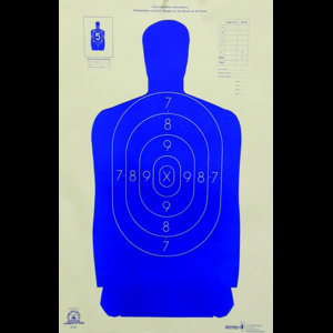 Speedwell Official Nra Police Qualification Silhouette Police Silhouette Reduced 50 Ft. 14" X 21.5" 738804001120