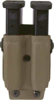 High Speed Gear Twin Mag Pouch, Universal HSG Clips, Glock 9/40mm Double, FN 509, CZ P10, XDM9mm/.40, H&K VP9, Flat Dark Earth, 42P102FD