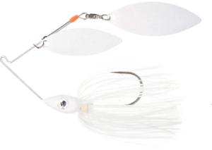 Nichols Lures Pulsator Metal Flake Spinnerbait, Blue Shad White, 1/2oz, 40-12