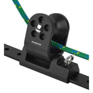 Schaefer Marine Twin Sheet Block f/1-1/4 T-Track - Black, 32-97 