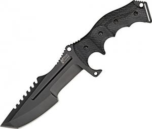 MTech USA Xtreme MX-8054 Fixed Blade Tactical Knife, Black Tanto Blade, Black G10 Handle, 11-Inch Overall MX-8054