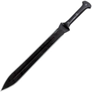 Condor Tactical Gladius Sword, 18.5 black powder coated double edge 1075HC steel, Black micarta handle, CTK1026-18.5HC