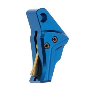 Tyrant Designs Glock Gen3-4 Compatible Pistol Trigger, Blue-Gold - Screw/ Safety, TD-GTRIG-3-4-Blue-Gold 7426848614699