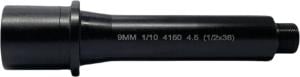 Lead & Steel AR-9 9mm Threaded Barrel 4.5in Straight Blowback 1-10 Twist 1/2x36 Black 