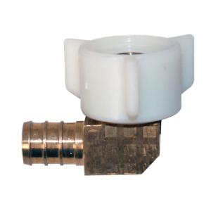 Flair-It Flair It Brass Swivel Elbow 1/2in.Barb x 1/2in.Fpt Cone Connector, 51198 742979511988