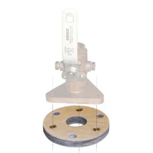 GROCO Block f/1-1/4 & 1-1/2 Seacocks Backing, BB-2