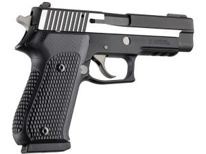 Hogue Extreme Series Grips Sig P210 American Model Non-Ambidextrous Piranha G10 Black - 736560 12139
