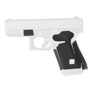 Hogue Glock 19, 19MOS, 44, Wrapter Rubber Adhesive Grip, Block Texture, Small Frame Compact Generation 5 Small Backstrap, Black, 17278 743108172780
