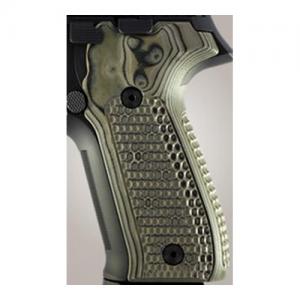 Hogue SIG Sauer P226 DA/SA Piranha Grip G10 - G-Mascus Green 743108261385
