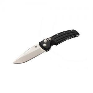 Hogue EX-01 3.5-inch Folder Drop Point Blade Tumble Finish Alum Frame - Matte Black 743108341704
