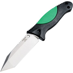 Hogue 35265 EX-F02 410 Stainless Tumbled Finish Steel Knife with Black FRN Handle 743108352656