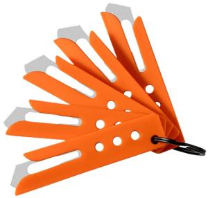 Hogue Expel Blade Guard, Orange Nylon, High Carbon Steel Blade, 5 Guards & 1 Key Ring, 167674