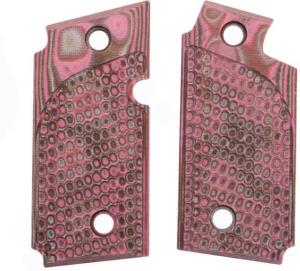 Hogue Sig P238 Grips, Pirahna G-10 G-Mascus Pink Lava 82095