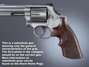 Hogue Dan Wesson Small Frame Coco Bolo Top Finger Groove, Checkered 57851