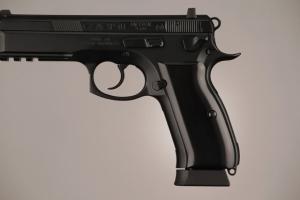 Hogue CZ-75 - CZ-85 Aluminum - Brushed Gloss Black Anodized 75166