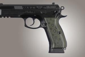 Hogue CZ-75 - CZ-85 G-10 - G-Mascus OD Green Camo 75168