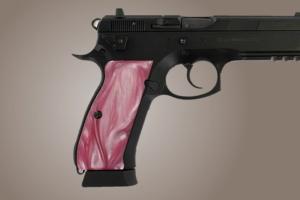 Hogue CZ-75, CZ-85 Pink Pearlized-Polymer 75518