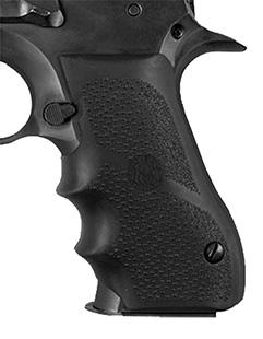 Hogue 76000 Magnum Research Baby Eagle Rubber Grip w/Finger Grooves Black 76000