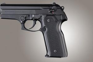 Hogue Beretta Cougar 8000 - 8040 - 8357 Checkered G-10 - Solid Black 91179 743108911792