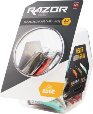 OUTDOOR EDGE RAZOR-MINI 2.2” FISHBOWL 18 KNIVES 