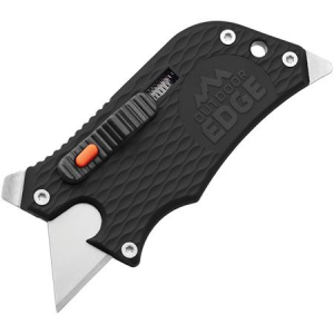 Outdoor Edge Knives SWK30C Slidewinder Slide Opening Razor Razor Blade Tool with Black Grn Handles OESWK30C