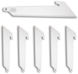 Outdoor Edge Cutlery 2.5in Utility SS Blade Pack, 6 Blades, RRU25-6C RRU256C