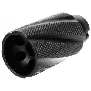 Tacfire Knurled Linear Compensator Flash & Concussion Forwarder 7.62x39 14x1 LH Black 
