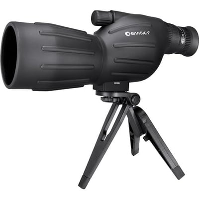 Barska Colorado 15-40x50 Spotting Scope – Compact Straight Body, Fully-Coated Optics, Blue Eyepiece, Mini Tripod & Soft Case – for Bird Watching & Target Shooting CO11500