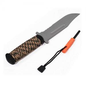 ASR Outdoor 11 Inch Survivor Knife with Fire Starter Army Camo 746375280486