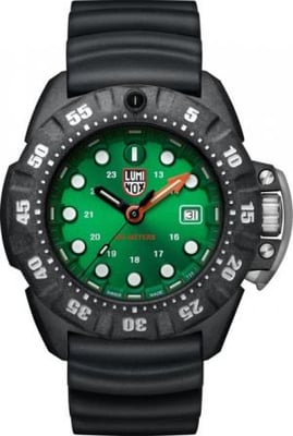 Luminox Scott Cassell 300M Deep Dive Quartz Watches, Green/White, 44 mm, 1567