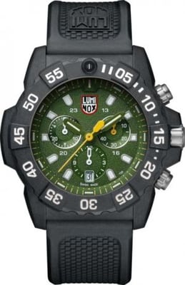 Luminox Navy Seal Chronograph Watches, Black/Green, 45 mm, 3597