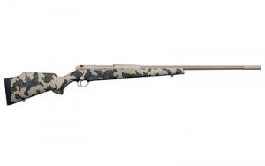 Weatherby Mark V, Arroyo, Bolt, 300 Win, 26", KUIU VIAS Cammo, Monte Carlo Composite with Aluminum Bedding Block , Right Hand, LXX Trigger, #3 Fluted Stainless Steel With Cerakote, 3Rd, Custom Shop, 8 1/4 lbs. MAOM300NR6O
