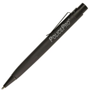 Fisher Pens 4248 Police Pro Matte Black Rubberized Grip Pen