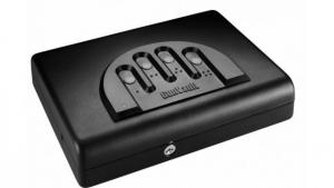 GunVault Microvault Portable Pistol Safe, Keypad Entry, 1x9V Battery, Black, MV500-STD MV500STD