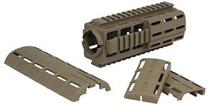 Tapco STK09301D Intrafuse AR Carbine Handguard 4 Picatinny Rails FDE