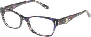 Diva 5406 Womens Eyeglasses, Aqua-Violet Marble, 51-16-143 5406-H45
