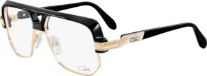 Cazal 672 Eyeglass Frames, Unisex,, Shiny Black Frame, 59-15-140 672-001