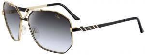 Cazal 9058 Sunglasses, Unisex, Black-Gold Frame, 63-15-130 9058-001
