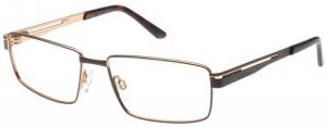 Jaguar 35042 Eyeglass Frames, Male,, Deep Brown-Gold Frame, 57-16-145 35042-822